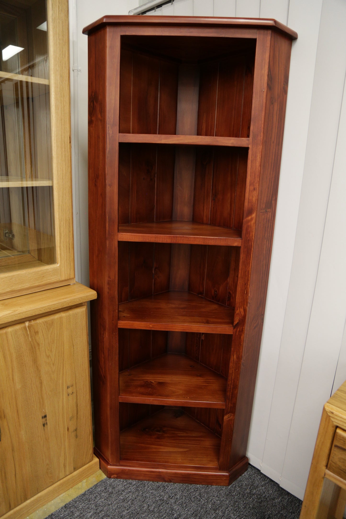 CORNER OPEN DISPLAY CABINET