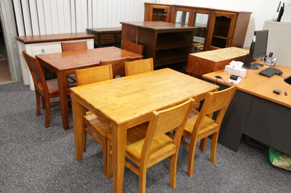 Rubberwood 5 Piece Dining Suite